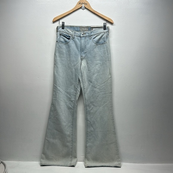 Everlane The High Rise Flare Jeans Denim Blue Jean Light Wash High Rise New 26 - Picture 8 of 12